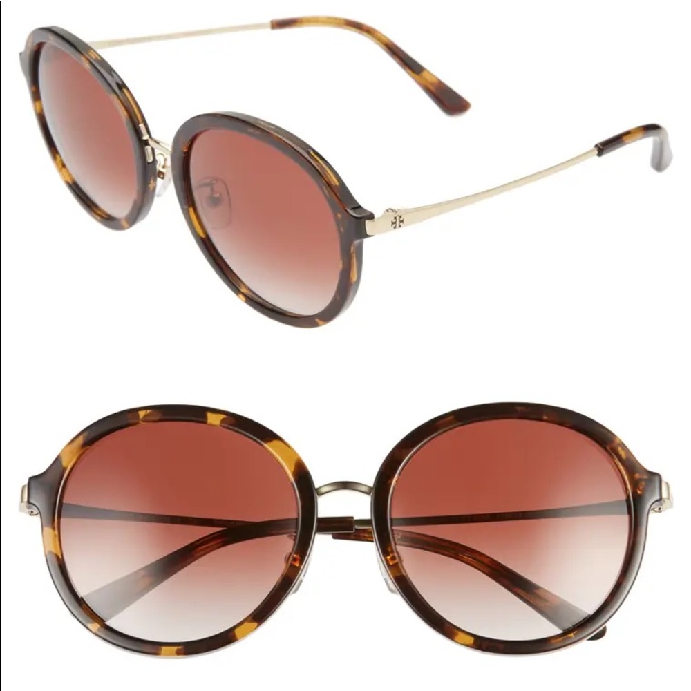 Tory Burch Gradient Round Sunglasses